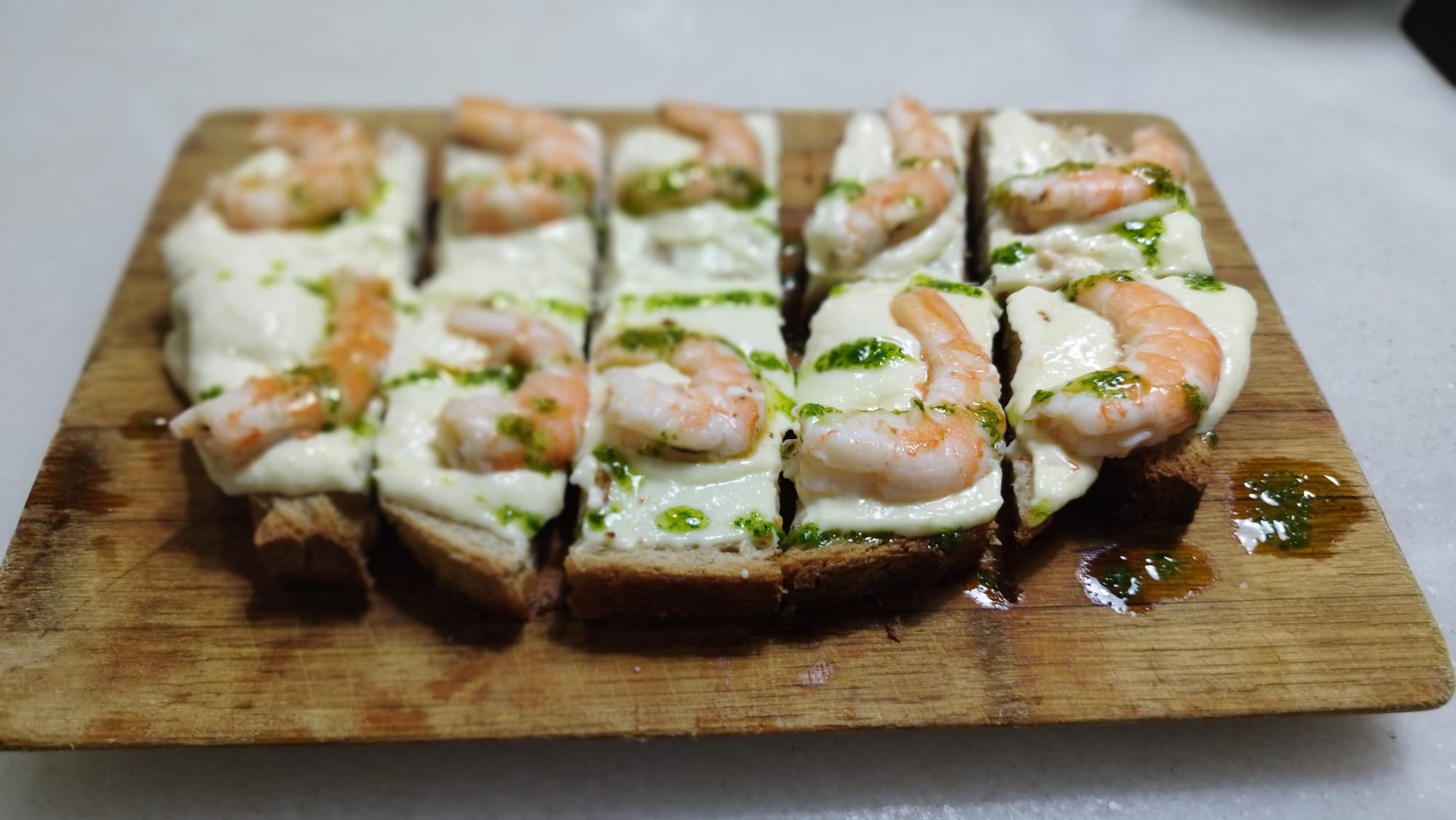 Langostinos con alioli